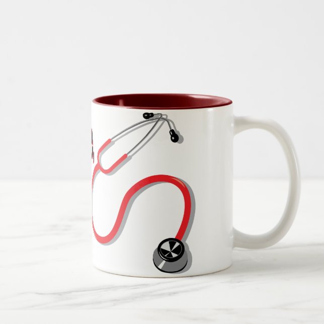 Trust Me I’m a Nurse Red Stethoscope Mug (Right)