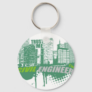 Trust Me I'm A Civil Engineer 2 Key Ring
