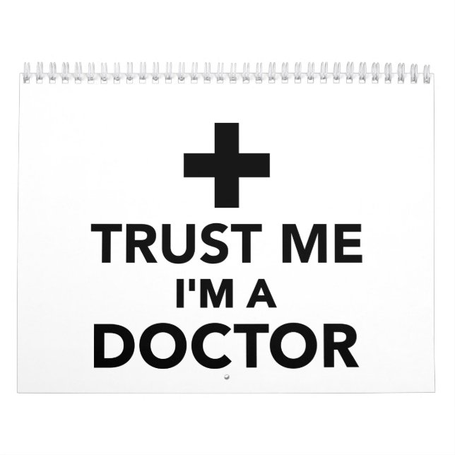 Trust me I'm a doctor Calendar (Cover)