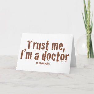Trust me, I'm a doctor... Card