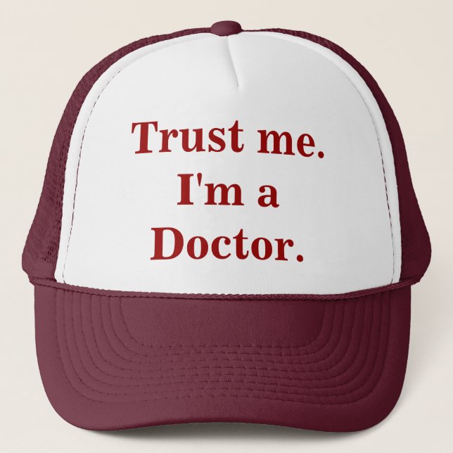 Trust me. I'm a Doctor. Hat (Front)