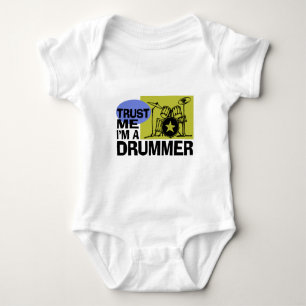 Trust Me I'm A Drummer Baby Bodysuit