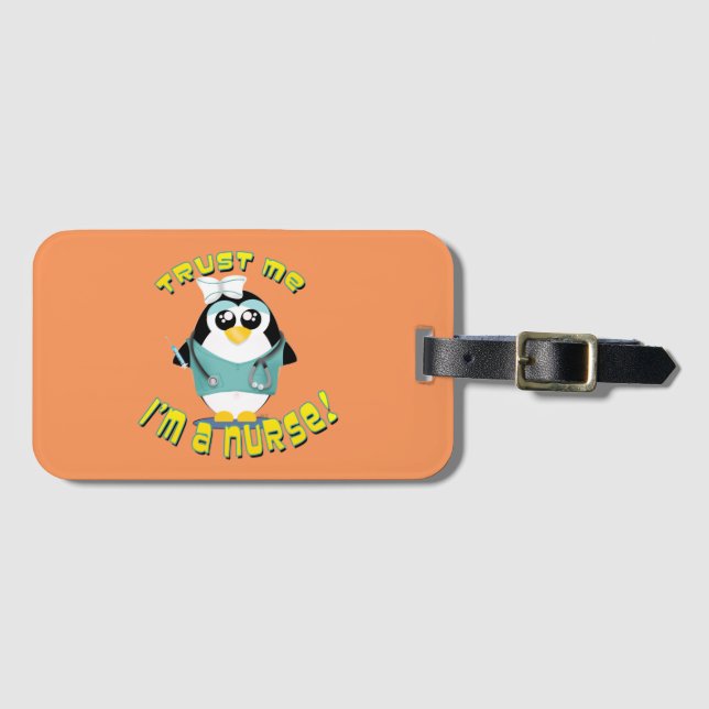 Trust Me I'm a Nurse Luggage Tag (Front Horizontal)