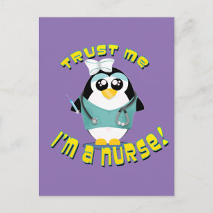 Trust Me I'm a Nurse Postcard
