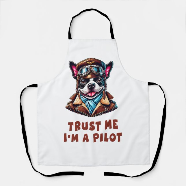 Trust Me, I'm A Pilot Apron (Front)
