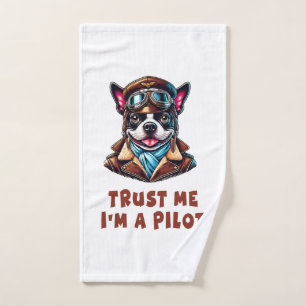 Trust Me, I'm A Pilot Hand Towel