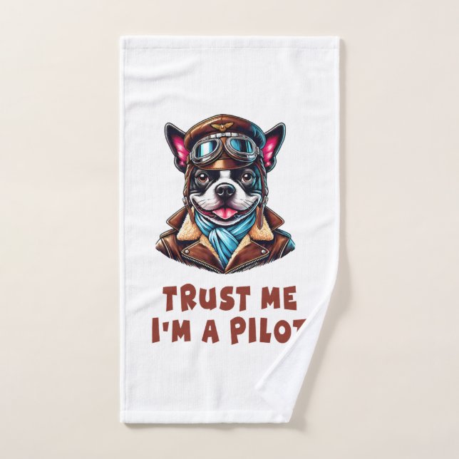 Trust Me, I'm A Pilot Hand Towel (Hand Towel)