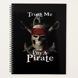 Trust Me I'm A Pirate Skull and Swords Anchor Funn Planner