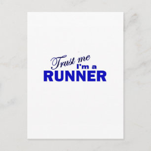 Trust Me I'm a Runner Postcard
