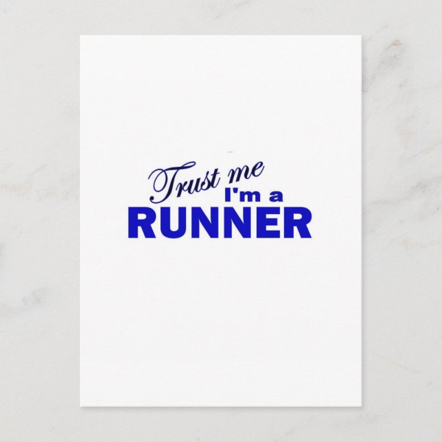 Trust Me I'm a Runner Postcard (Front)