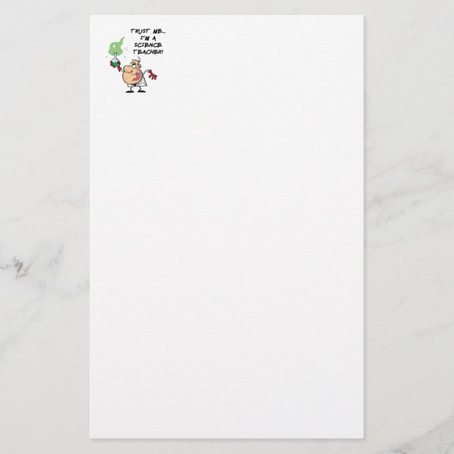 Trust Me... I'm a Science Teacher Stationery (Front)