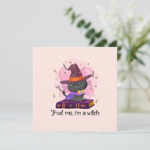 Trust Me I'm A Witch – Witch Cat on Magic Book