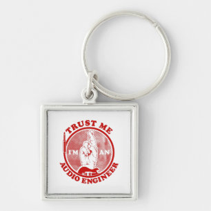 Trust me I'm an audio engineer Key Ring