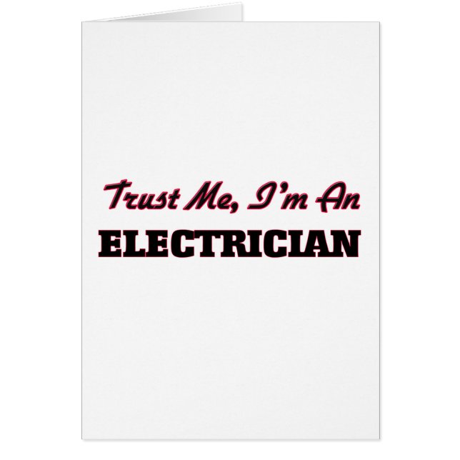 Trust me I'm an Electrician (Front)