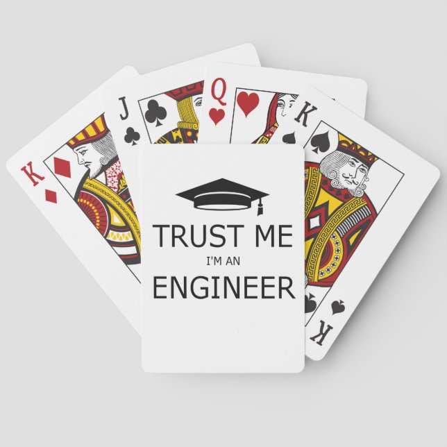 Trust me I'm an engineer(birrete).pdf Playing Cards (Back)