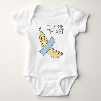 Trust Me I'm Art, Banana with Tape Baby Bodysuit