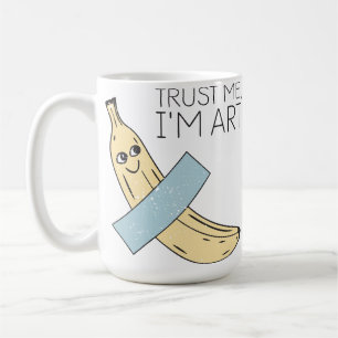 Trust Me I'm Art, Banana with Tape  Coffee Mug
