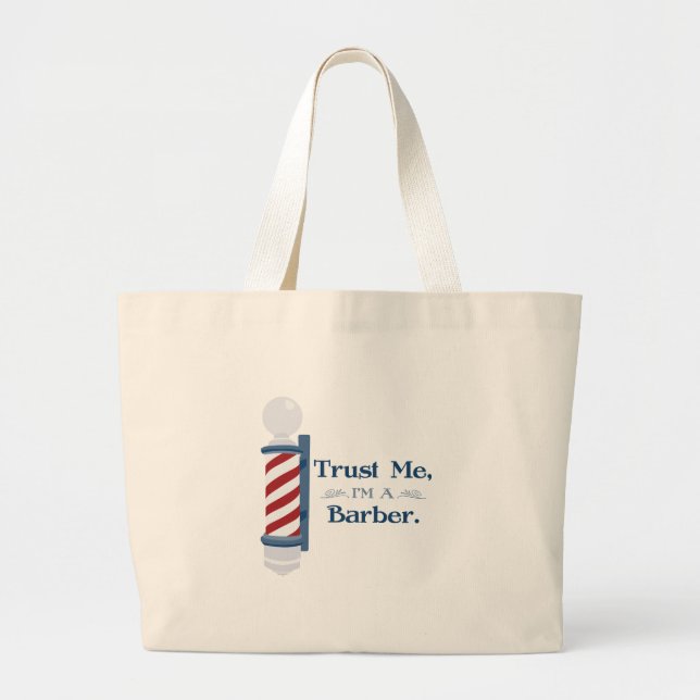 Trust Me Large Tote Bag (Front)