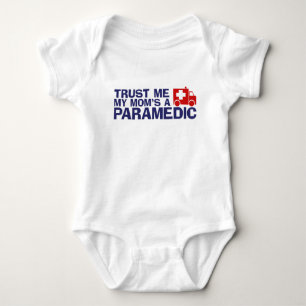 Trust Me My Mum's a Paramedic Baby Bodysuit