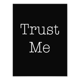 Trust Me Quotes Inspirational Faith Quote Photo Print