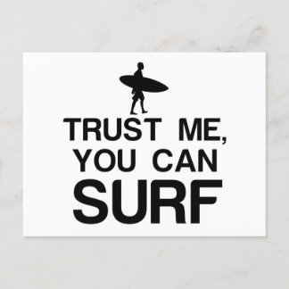 TRUST ME, YOU CAN SURF - Copy Holiday Postcard