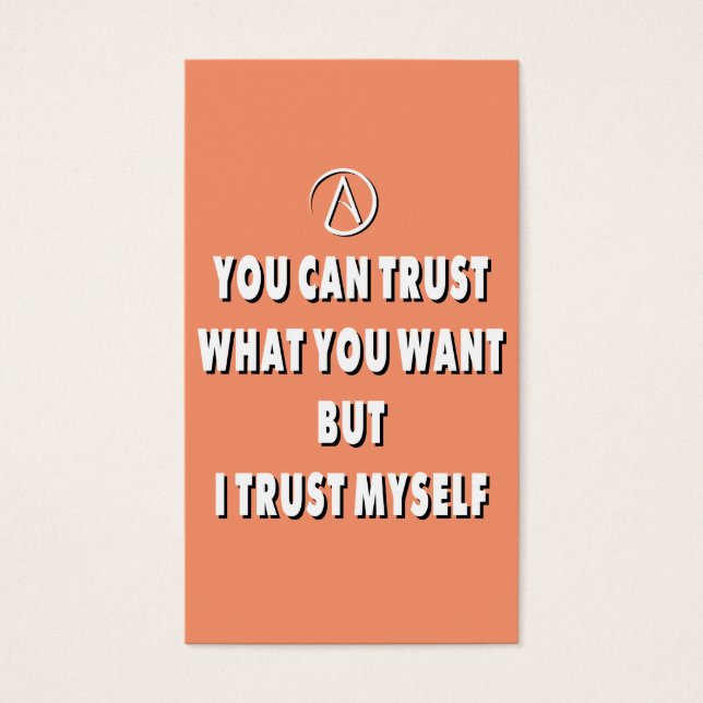 Trust myself (Front)