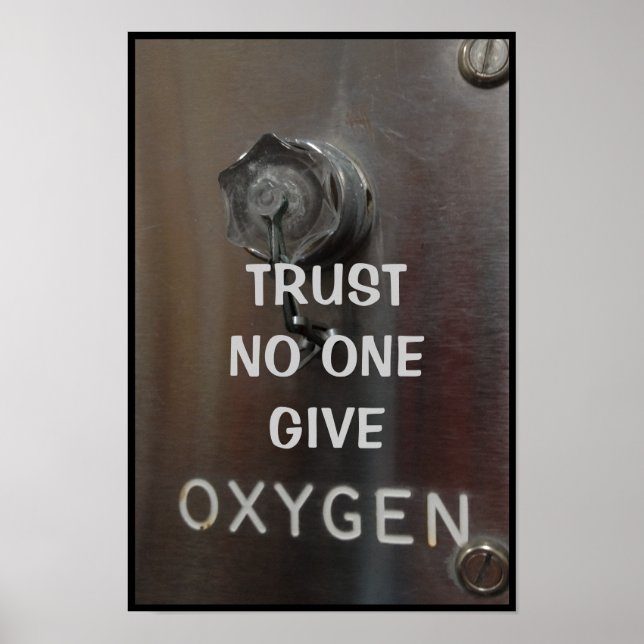 TRUST NO ONE - GIVE OXYGEN POSTER (Front)