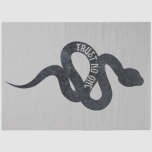 Trust No One Serpent Snake  Tissue Paper