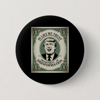 “trust Nobody” - Trump Nknote Parody _1 6 Cm Round Badge