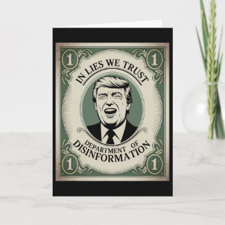 “trust Nobody” - Trump Nknote Parody _1 Card