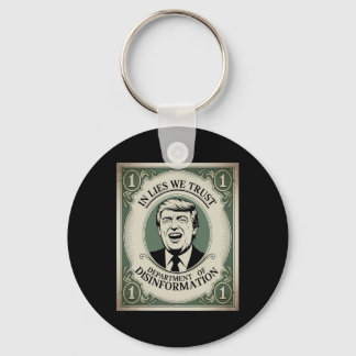 “trust Nobody” - Trump Nknote Parody _1 Key Ring