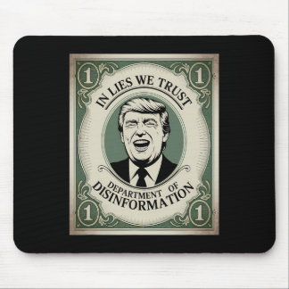 “trust Nobody” - Trump Nknote Parody 2  Mouse Pad