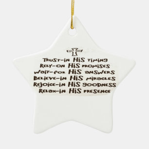 Trust prayer Ornament