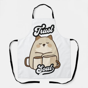 Trust Soul – Gato Kawaii y Tazas Zen Apron