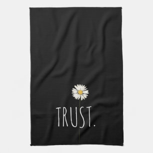 TRUST Text and Daisy Tea Towel