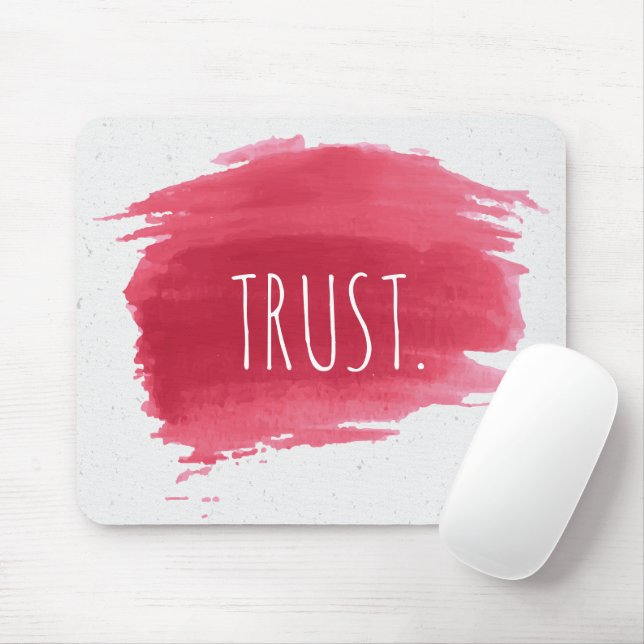 TRUST Text On Red Paint Mouse Pad (With Mouse)