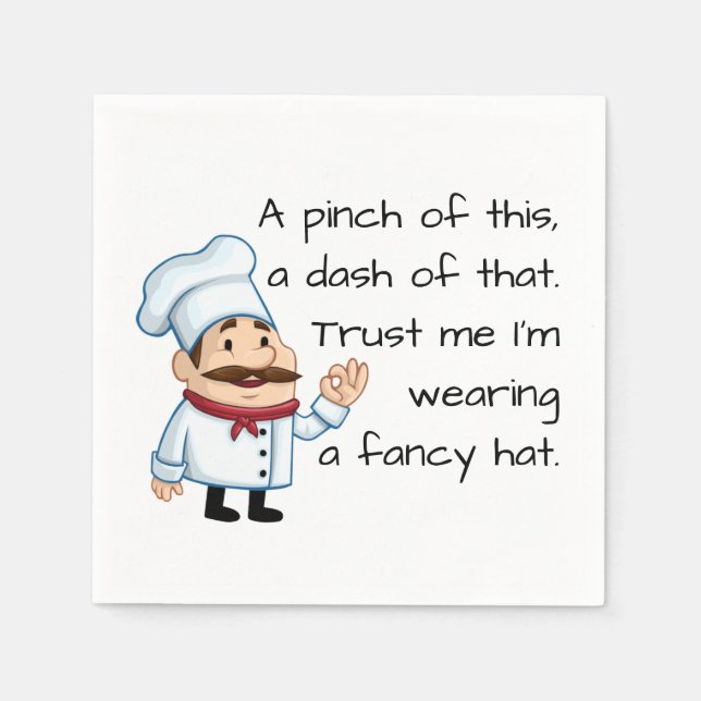 Trust the Chef Napkin (Front)
