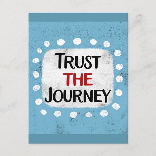 Trust The Journey Postcard (Front)