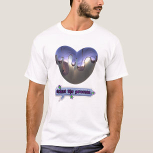  Trust the Melting Chrome Heart T-Shirt