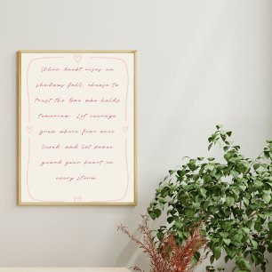 Trust the One Who Holds Tomorrow Poster