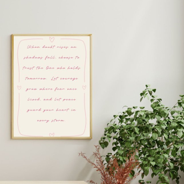 Trust the One Who Holds Tomorrow Poster (Creator Uploaded)