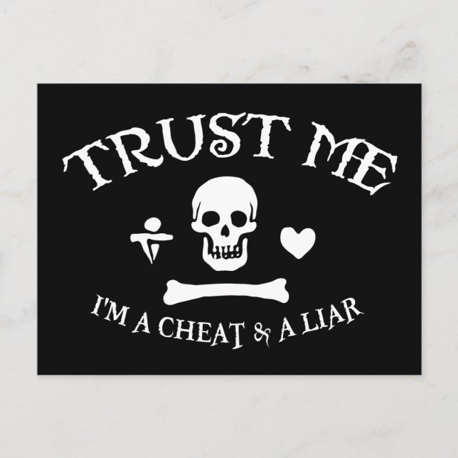 Trust the Pirate Postcard (Front)
