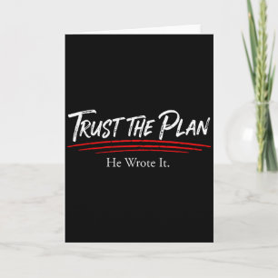 Trust The Plan Christian Men And Women Of Faith Gr Card