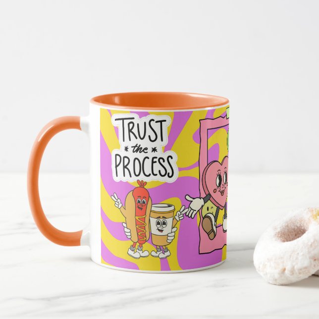 trust the process mug (With Donut)