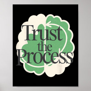 Trust The Process Psychiatry Mental Health Mind  Poster