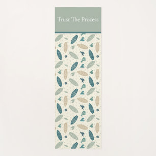 Trust The Process Surfboard Beach Pattern Yoga Mat