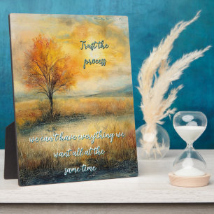 Trust The Process Tabletop Plaque with Easel