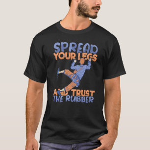 Trust the Rubber Climber Rock Climbing Bouldering T-Shirt