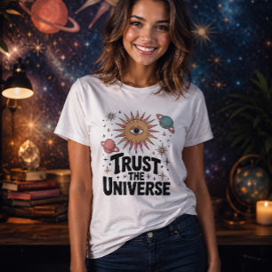Trust The Universe Mystic Sun Eye Celestial T-Shirt