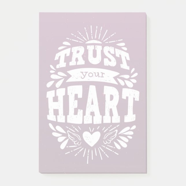 Trust Your Heart Post-it Notes (Front)